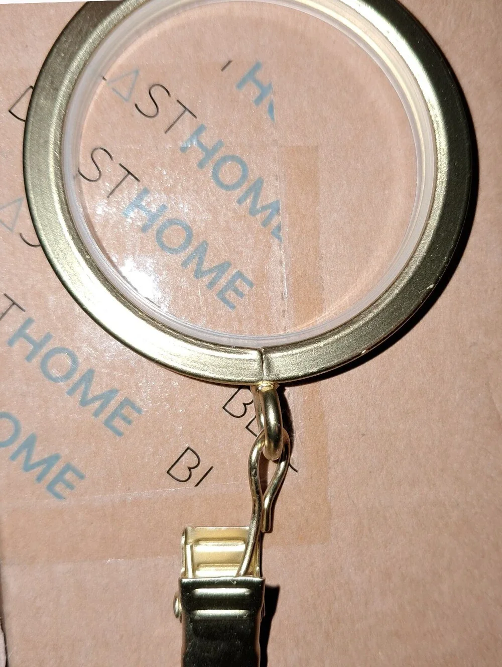 Blast Home NWT 18-Pack Luxury Premium Metal Curtain Rings In Brushed Gold 1.5